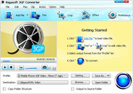 Bigasoft 3GP Converter screenshot